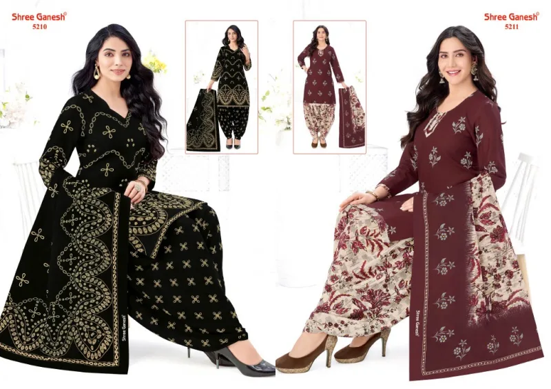 Hansika Vol 32 By Shree Ganesh Cotton Printed Dress Material 